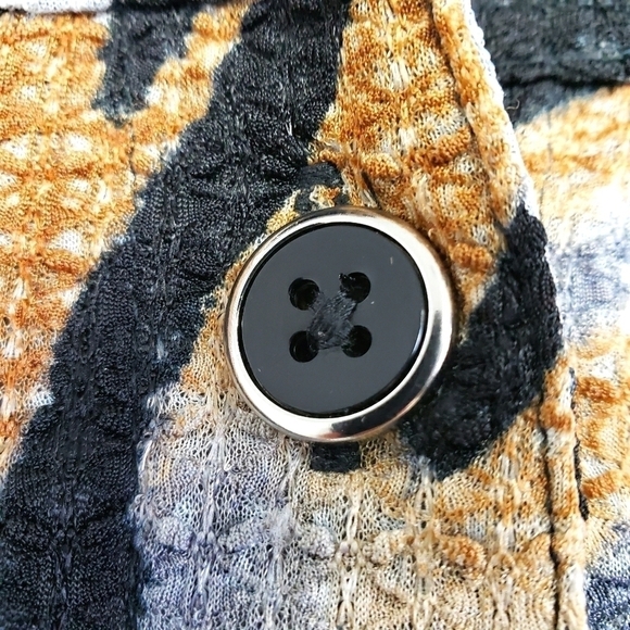 Southern Lady Animal Print Semi Sheer Jacket Shirt VGUC - Picture 9 of 12